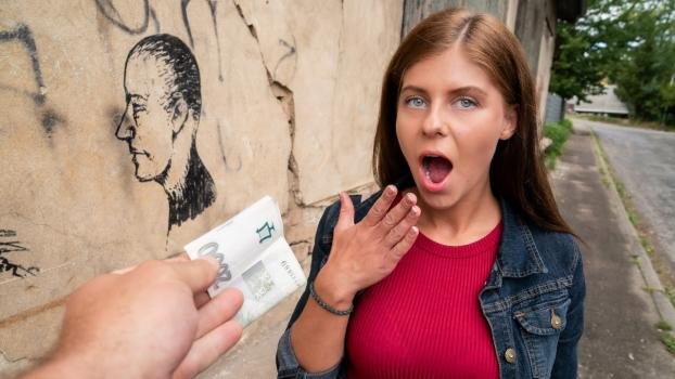 PublicAgent – Tiffany Blue – Fucked Outside for Cash