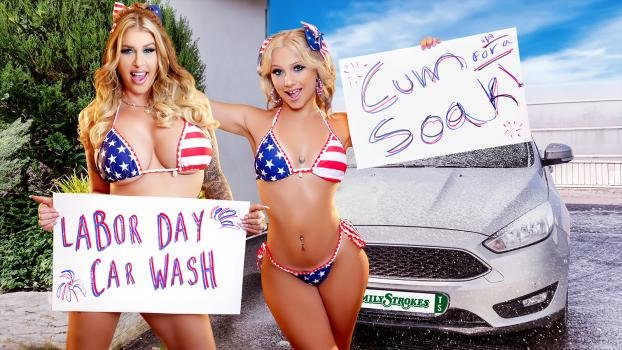 FamilyStrokes – Venus Rivers, Lolly Dames, Ryan Mclane – Car Wash Duo Shake Tits and Score Big
