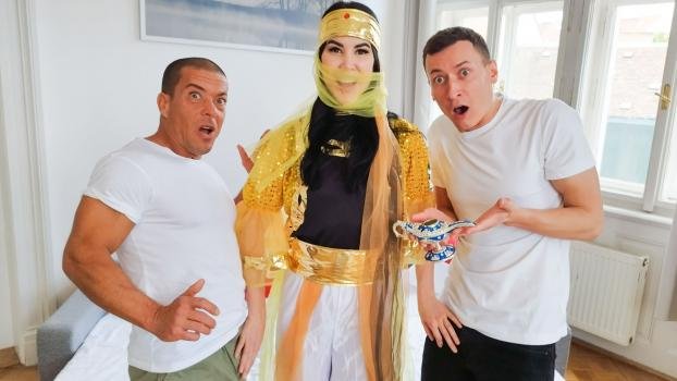 ImmoralLive – Lady Dee – Exotic Genie Demands Big Dick DP Threesome – Part One