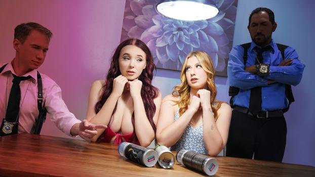 DaughterSwap – Abby McCoy, Scarlett Rose – Bad Babes Confess to the Swap Cops