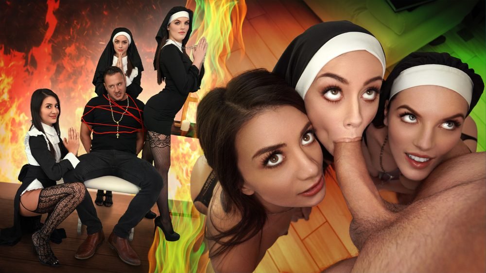 The 3 horny fuck the devil out of him – Natalie Brooks, Selena Love, Fiona Frost